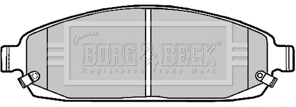 BORG & BECK Комплект тормозных колодок, дисковый тормоз BBP1911